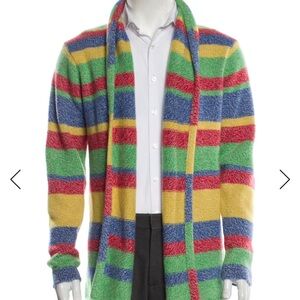 The Elder Statesman Multicolor Striped Cashmere Cardigan – NWOT